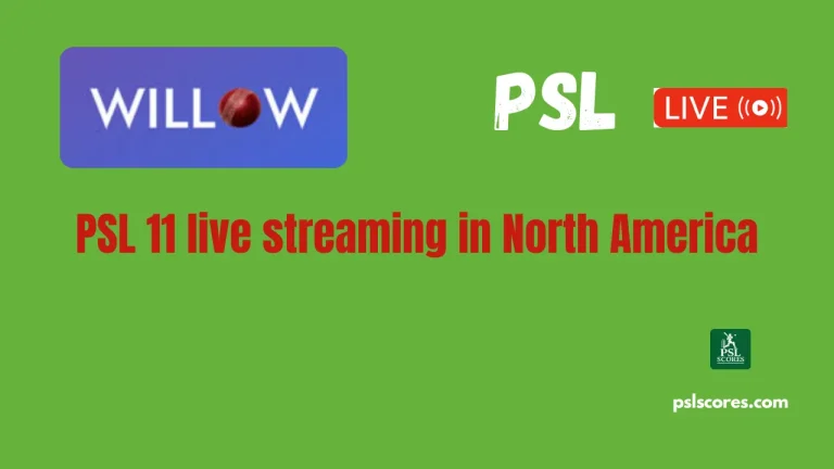PSL 2026 live streaming Willow TV